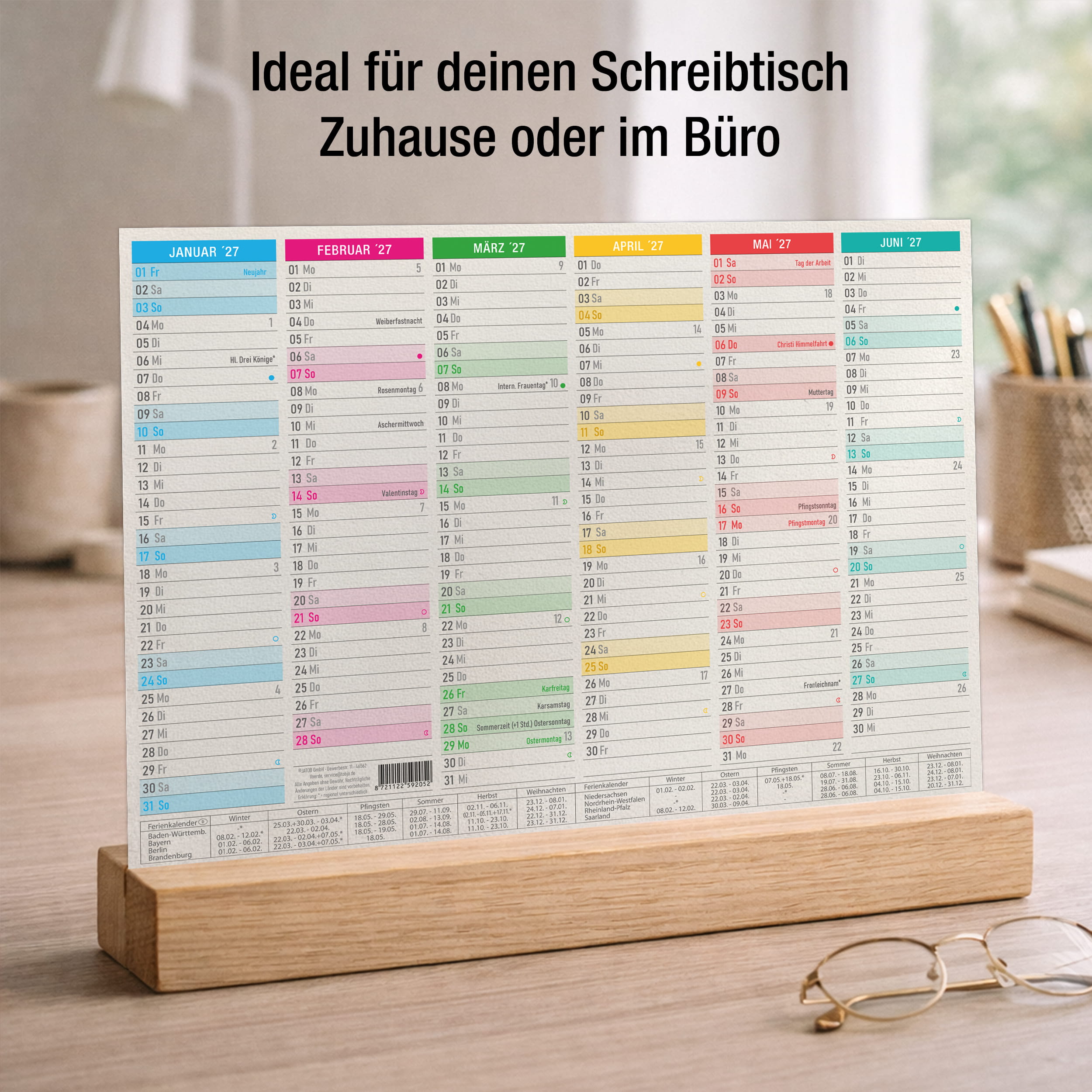 Tafelkalender 2027 BigOne Bierdeckel A4