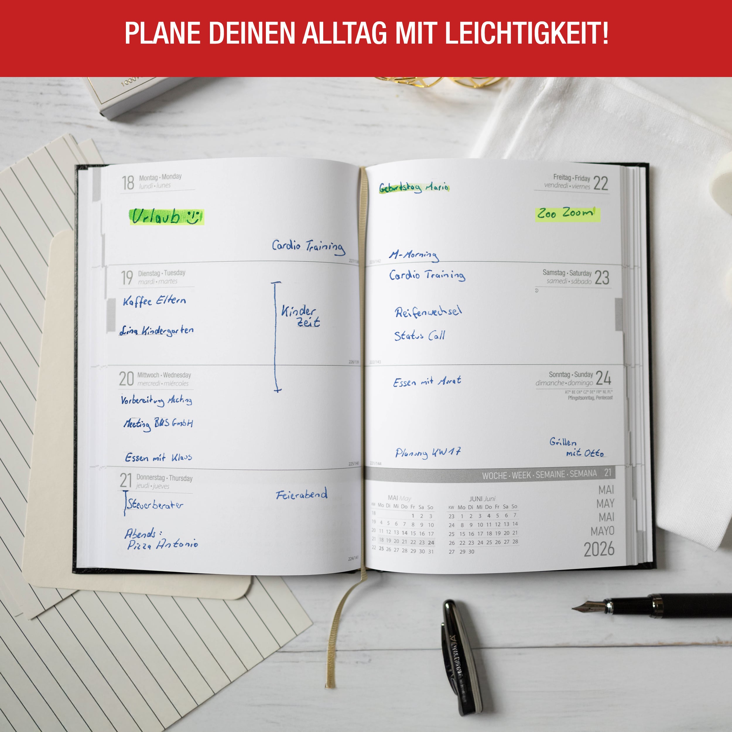 Buchkalender 2026 A5 PlanWise