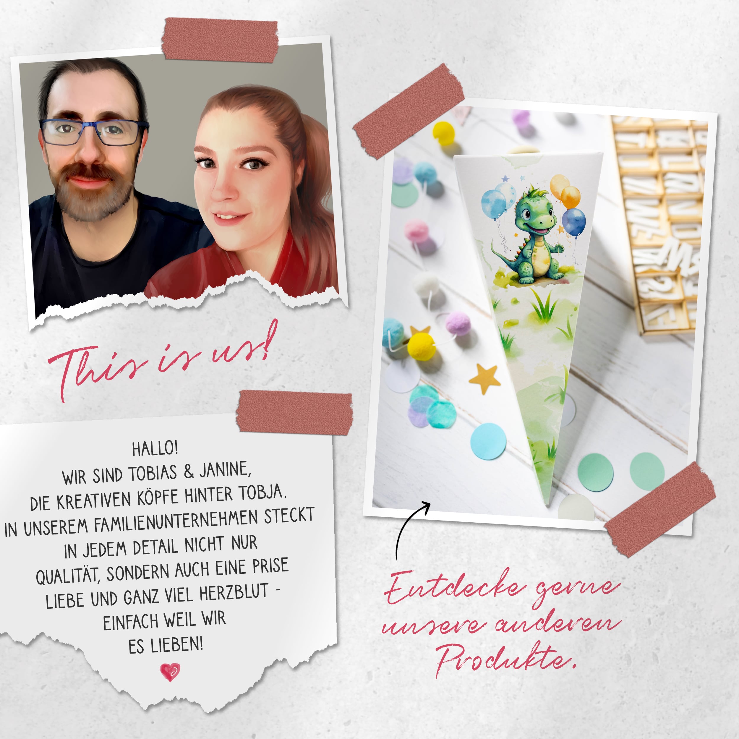 Einladungskarten Einschulung "Dino"