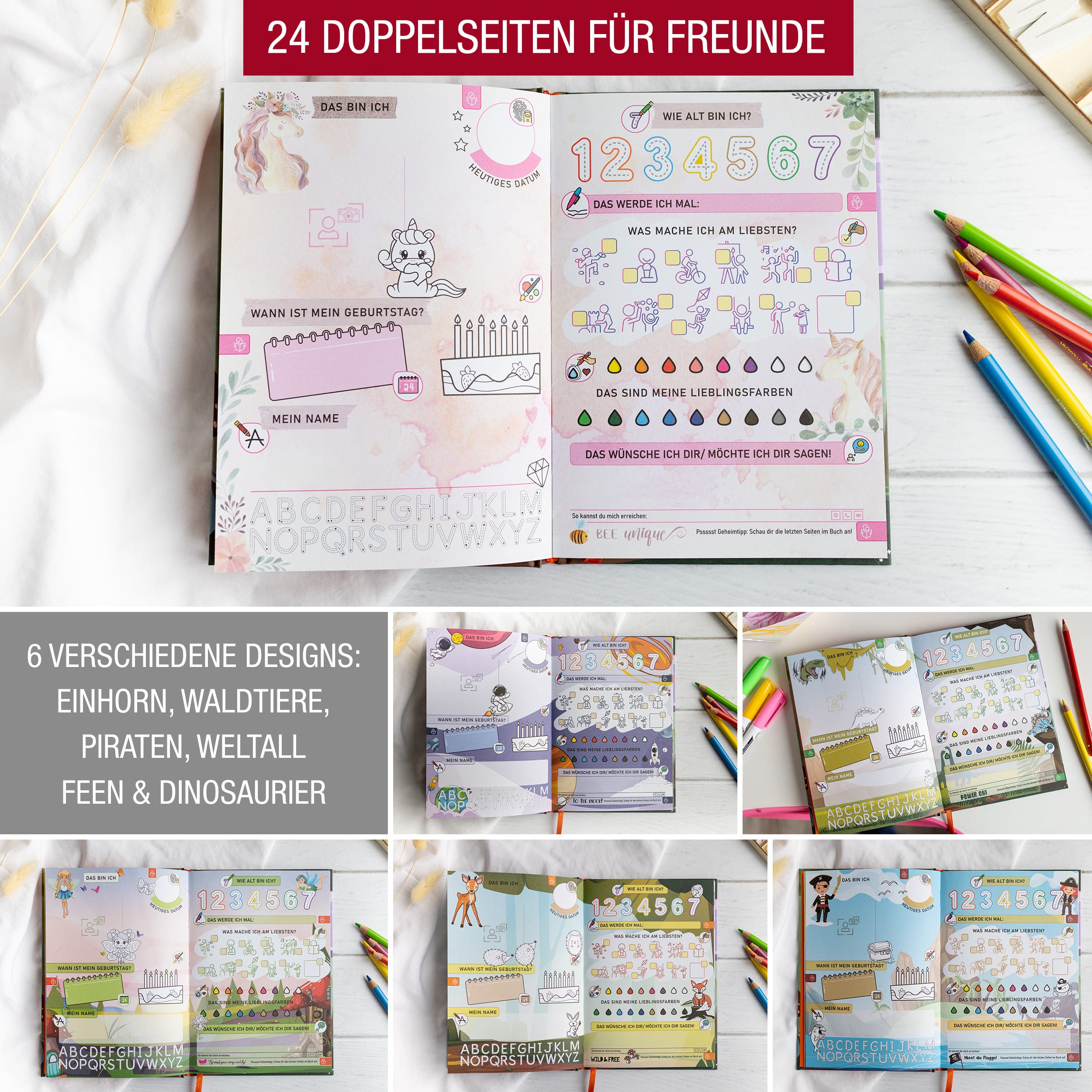 Kindergartenfreundebuch "Kunterbunt"