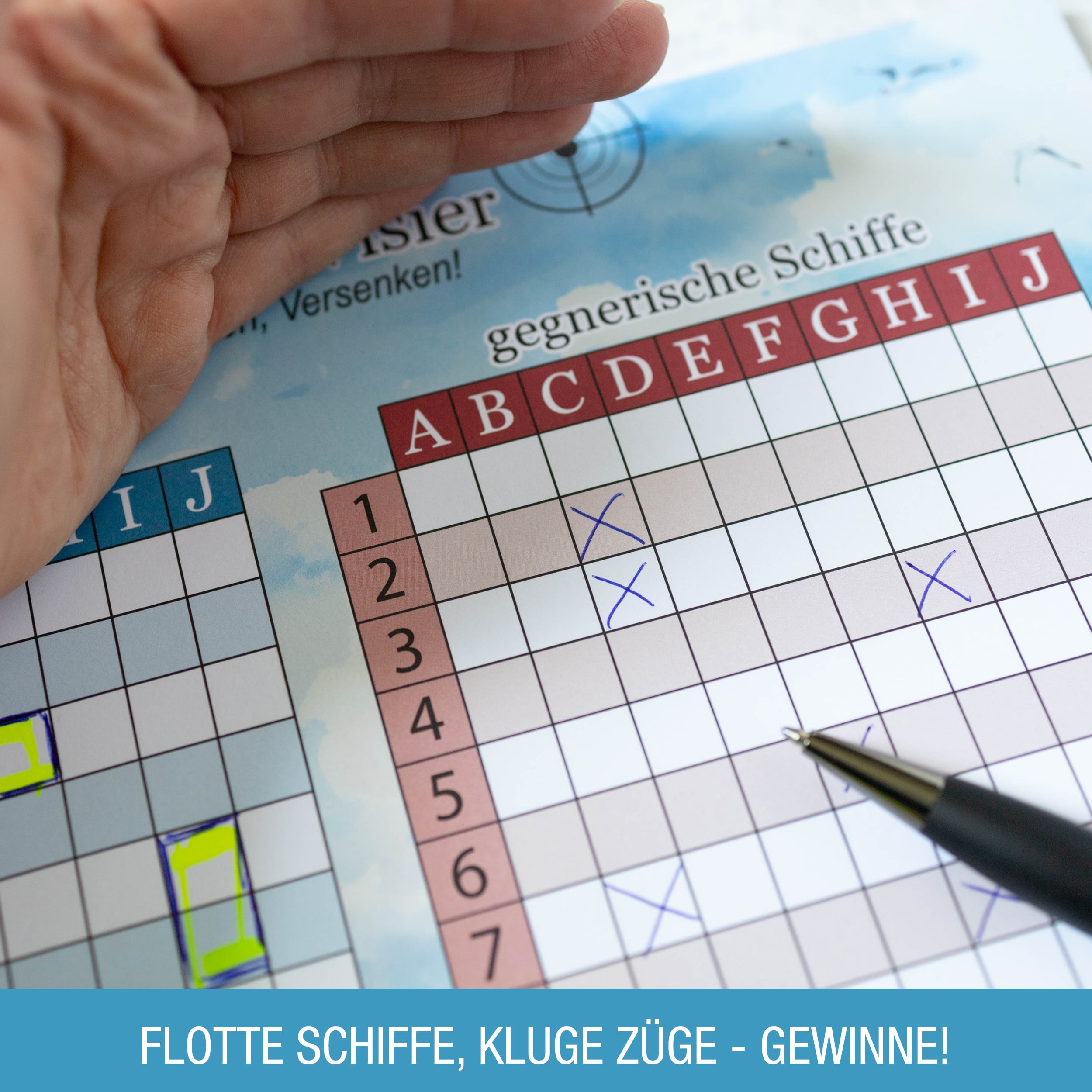 Schiffe versenken A4 Block