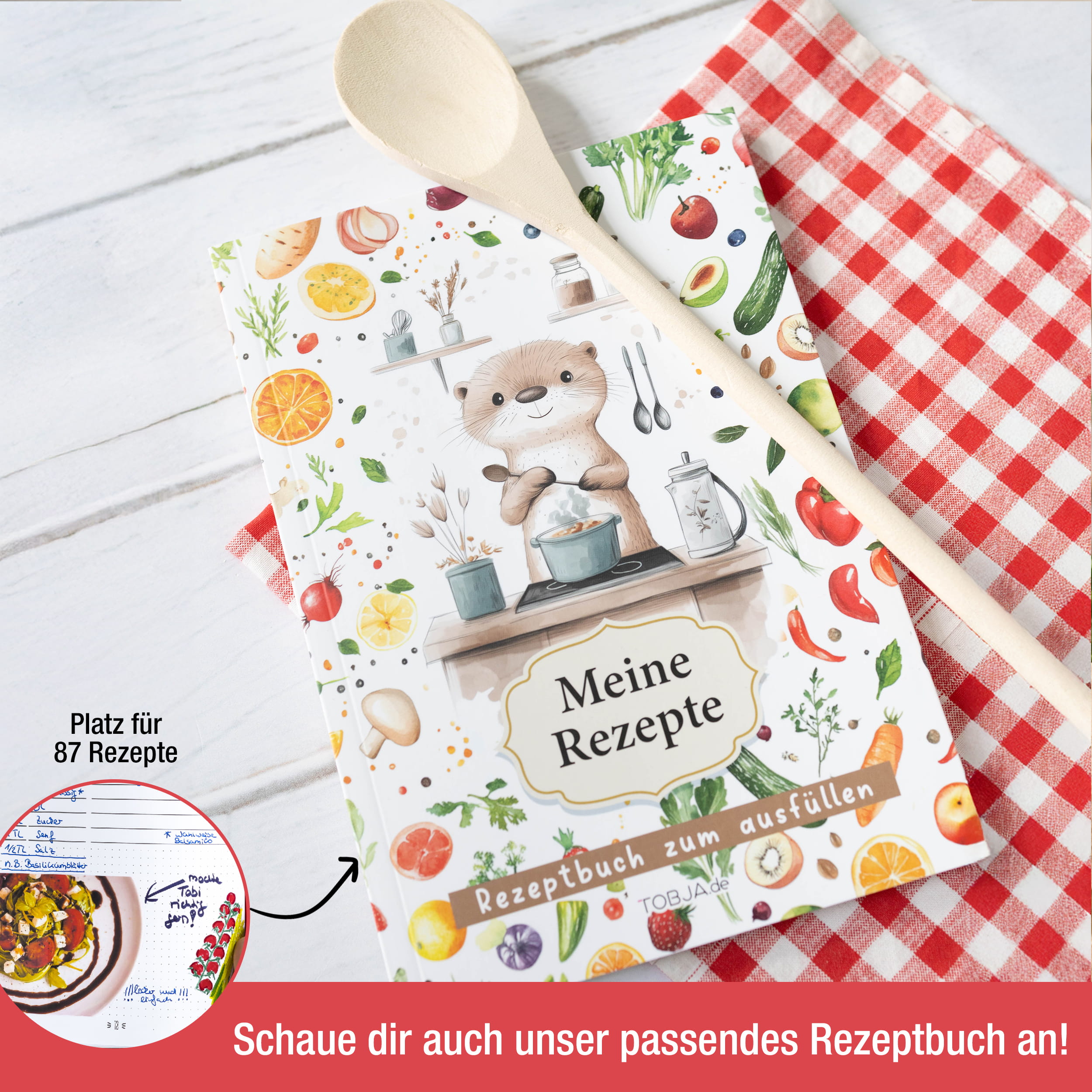 Menüplaner Otterliebe magnetisch A4