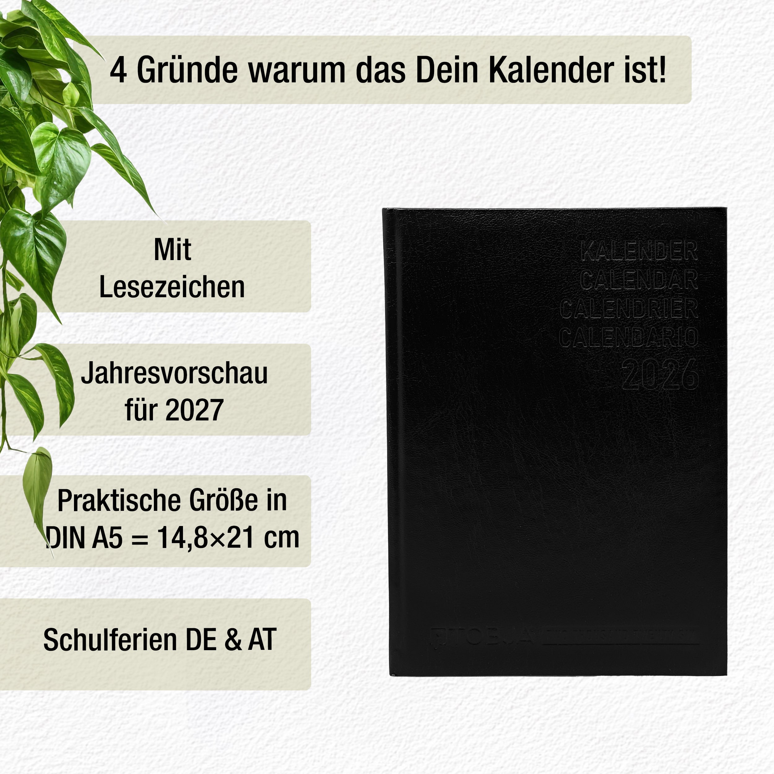 Buchkalender 2026 A5 PlanWise