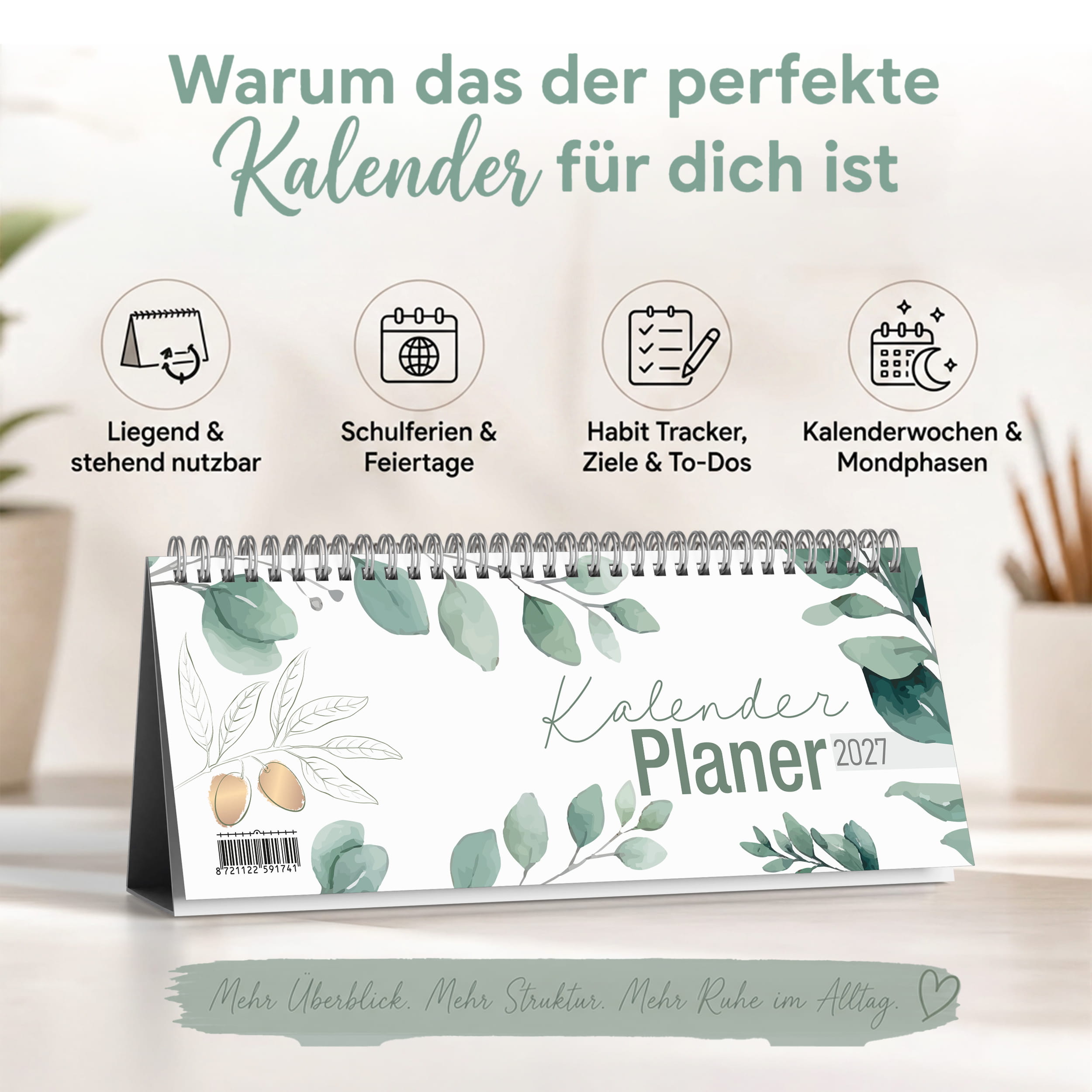 Tischkalender 2027 Eukalyptus