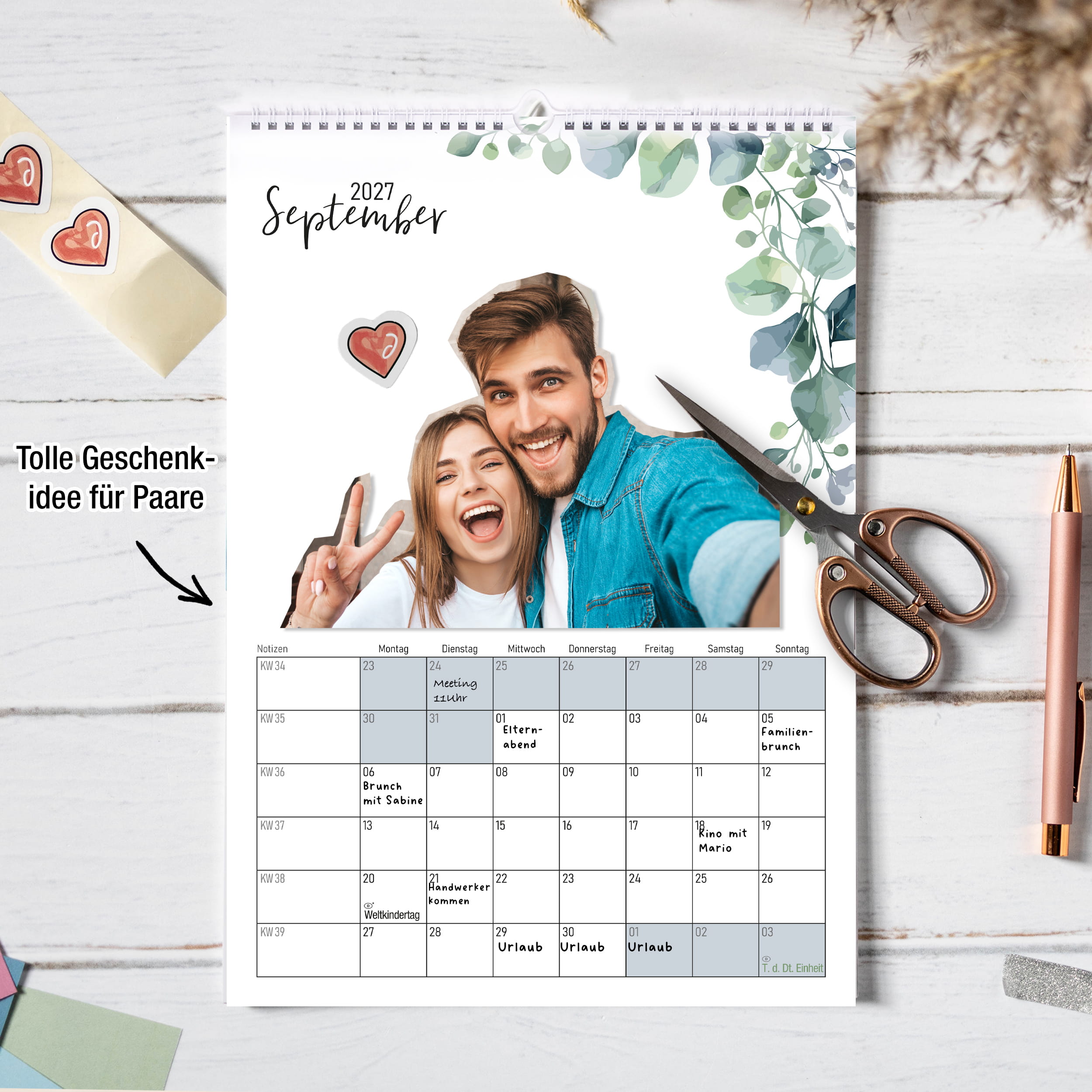 DIY Foto-Kalender 2027 Eukalyptus A4