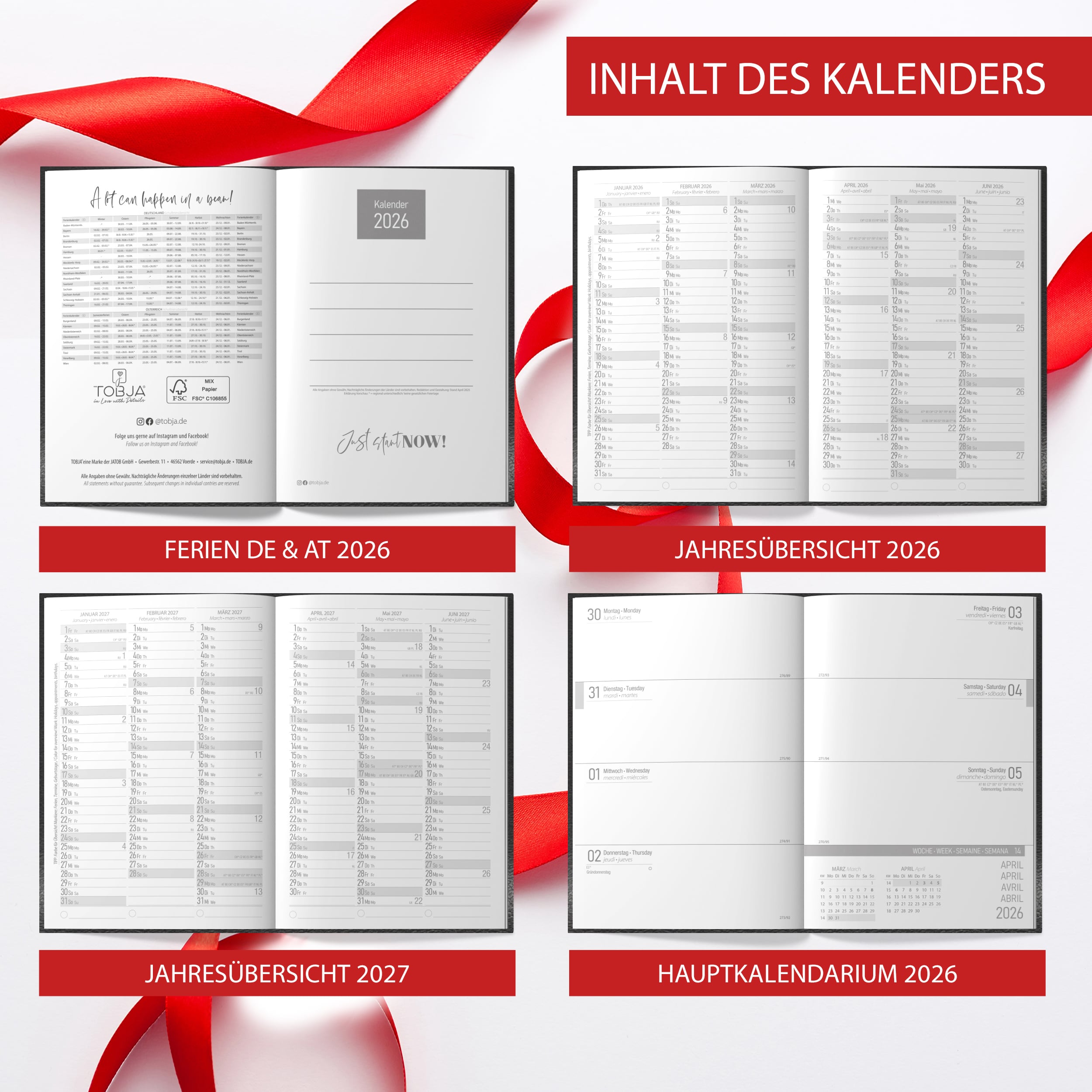 Buchkalender 2026 A5 PlanWise