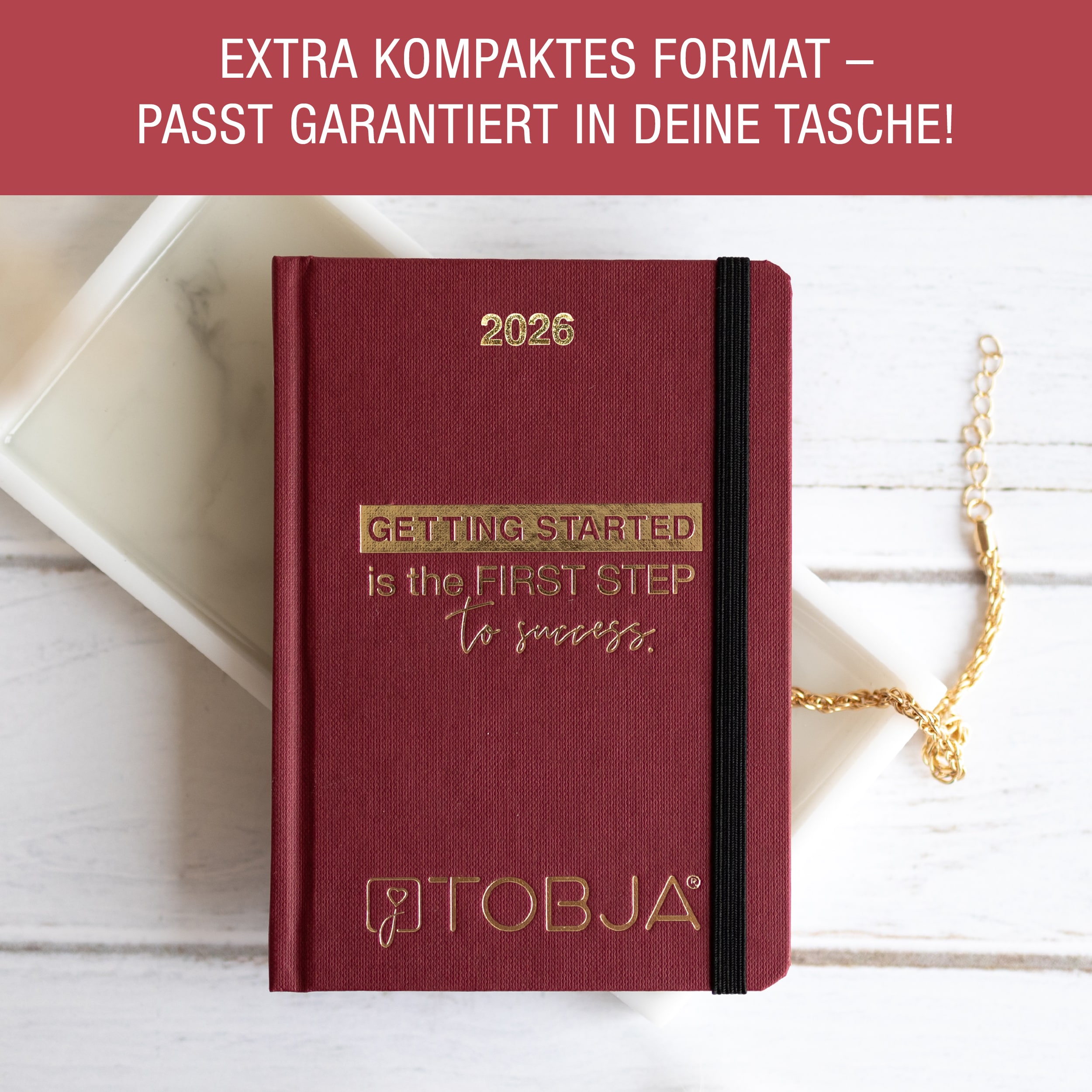 A6 Taschenkalender 2026 "Red success" Kalender