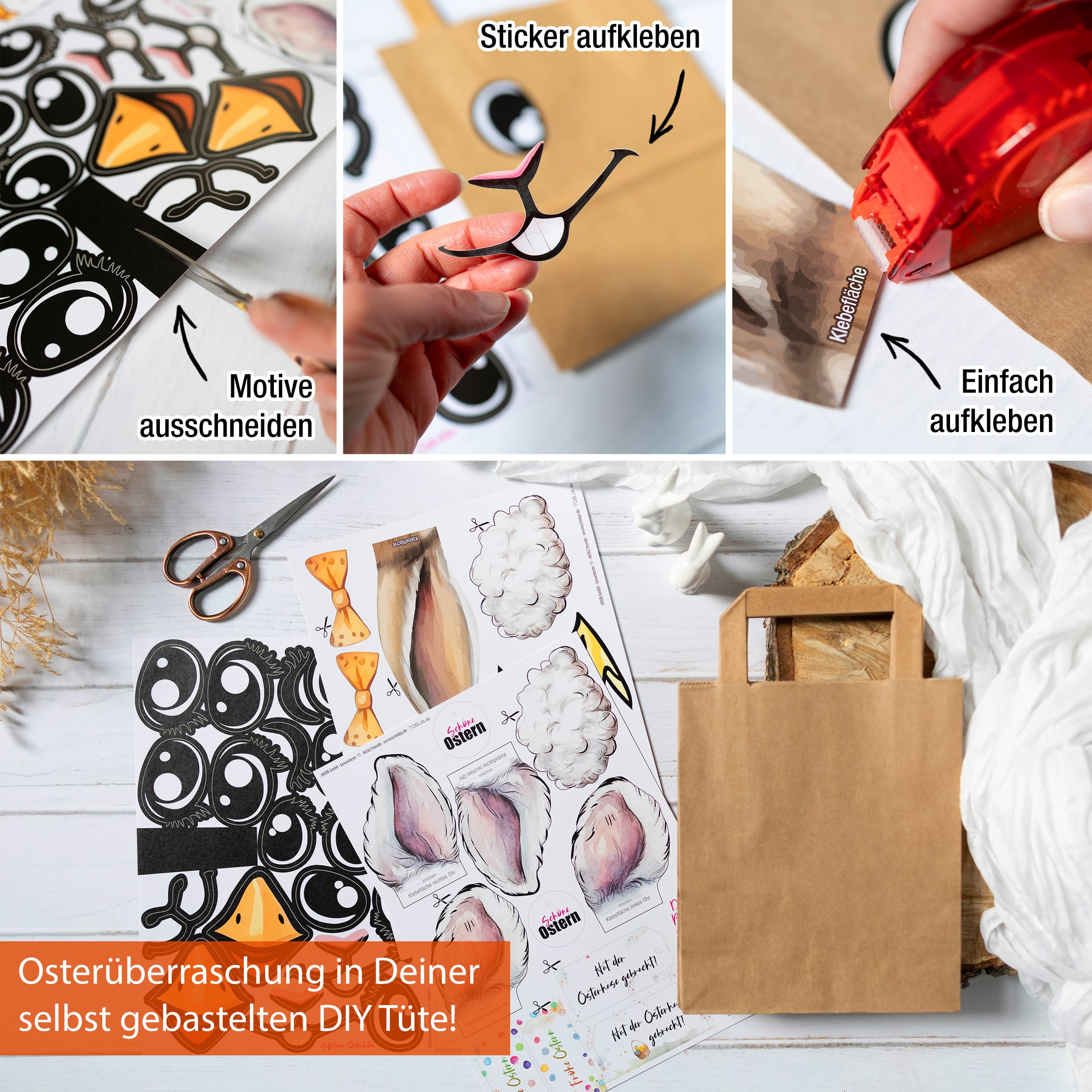 DIY Ostertaschen – Kreatives Bastelset für Oster-Geschenke