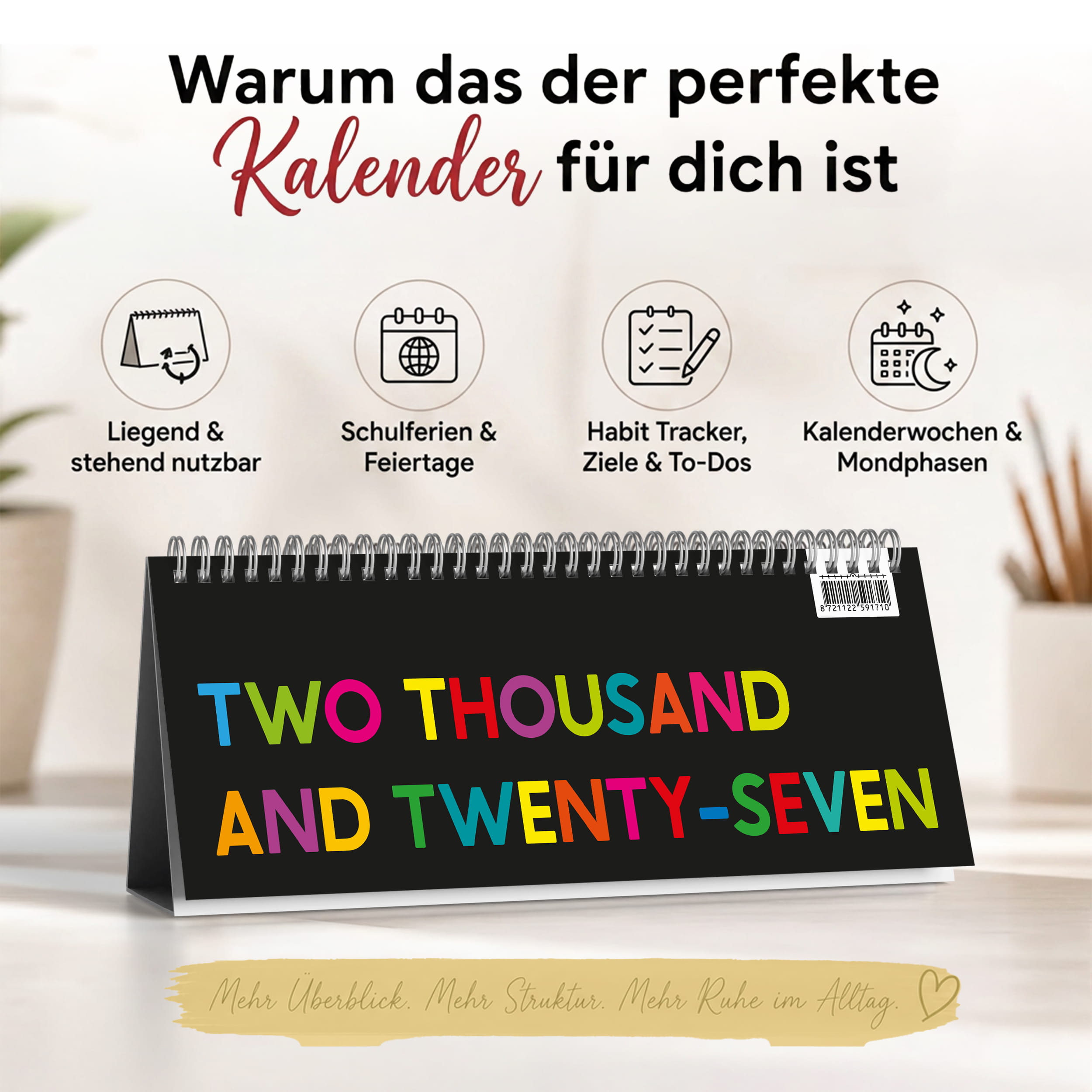 Tischkalender 2027 Color Pop