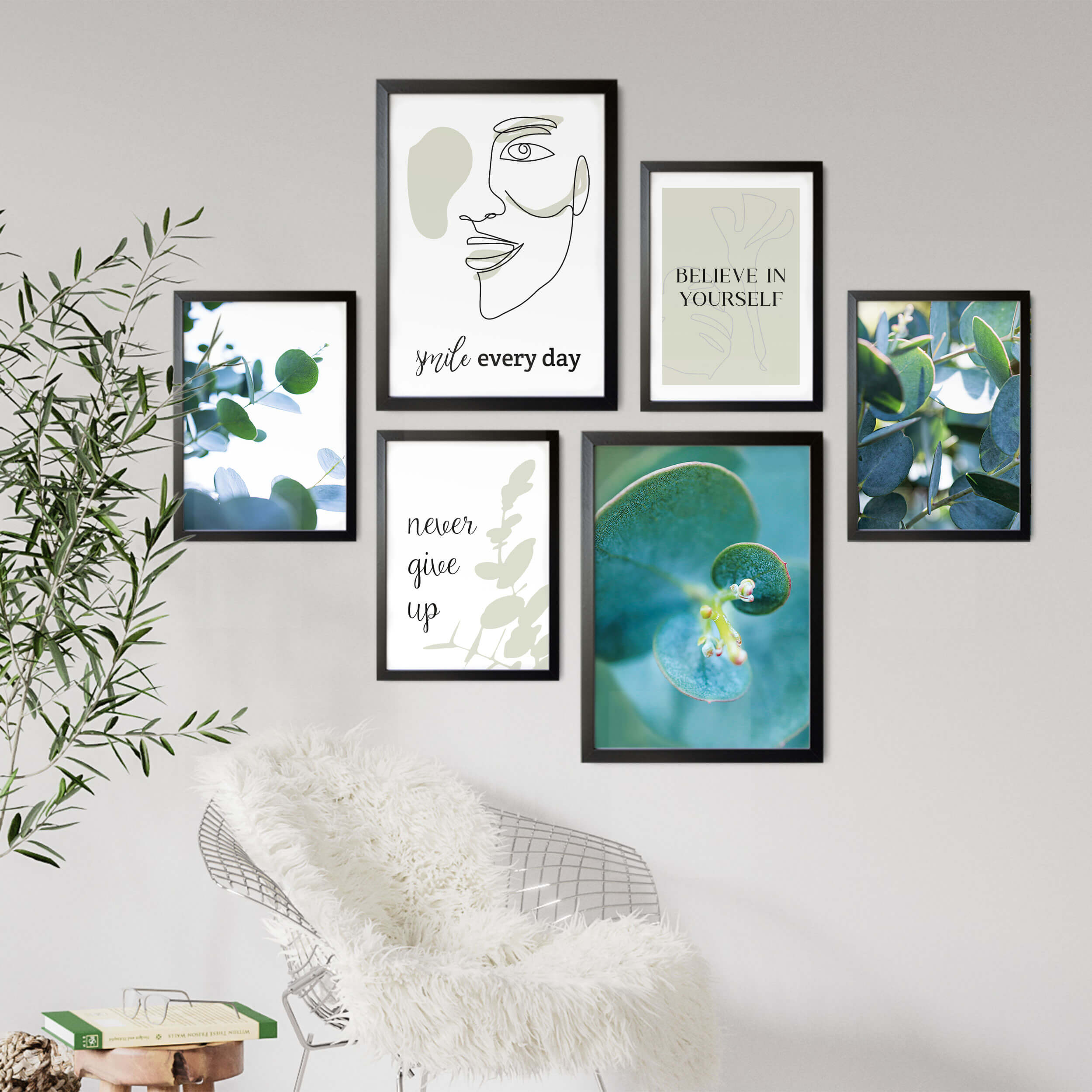 Eukalyptus Love 6er Poster Set