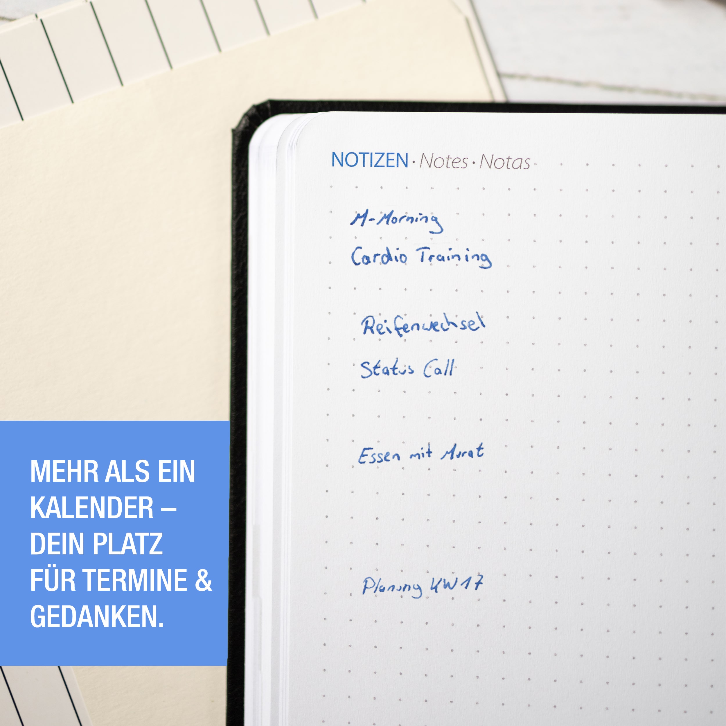 A5 Buchkalender 2026 Nero Blau