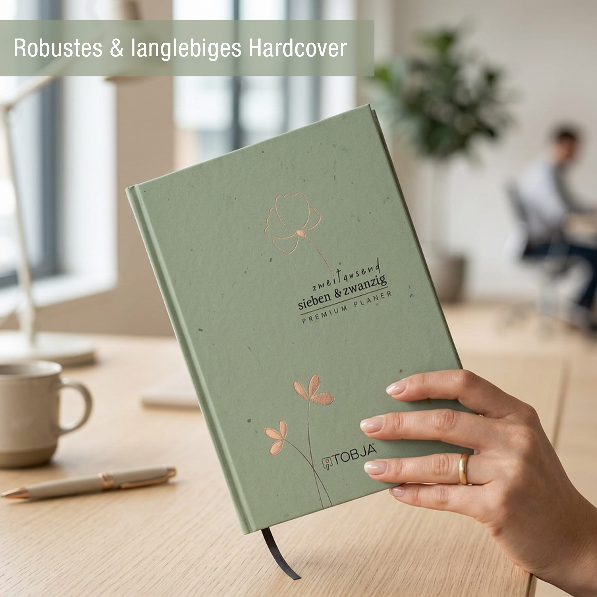 Buchkalender 2027 OptiPlaner Sage salbeigrün
