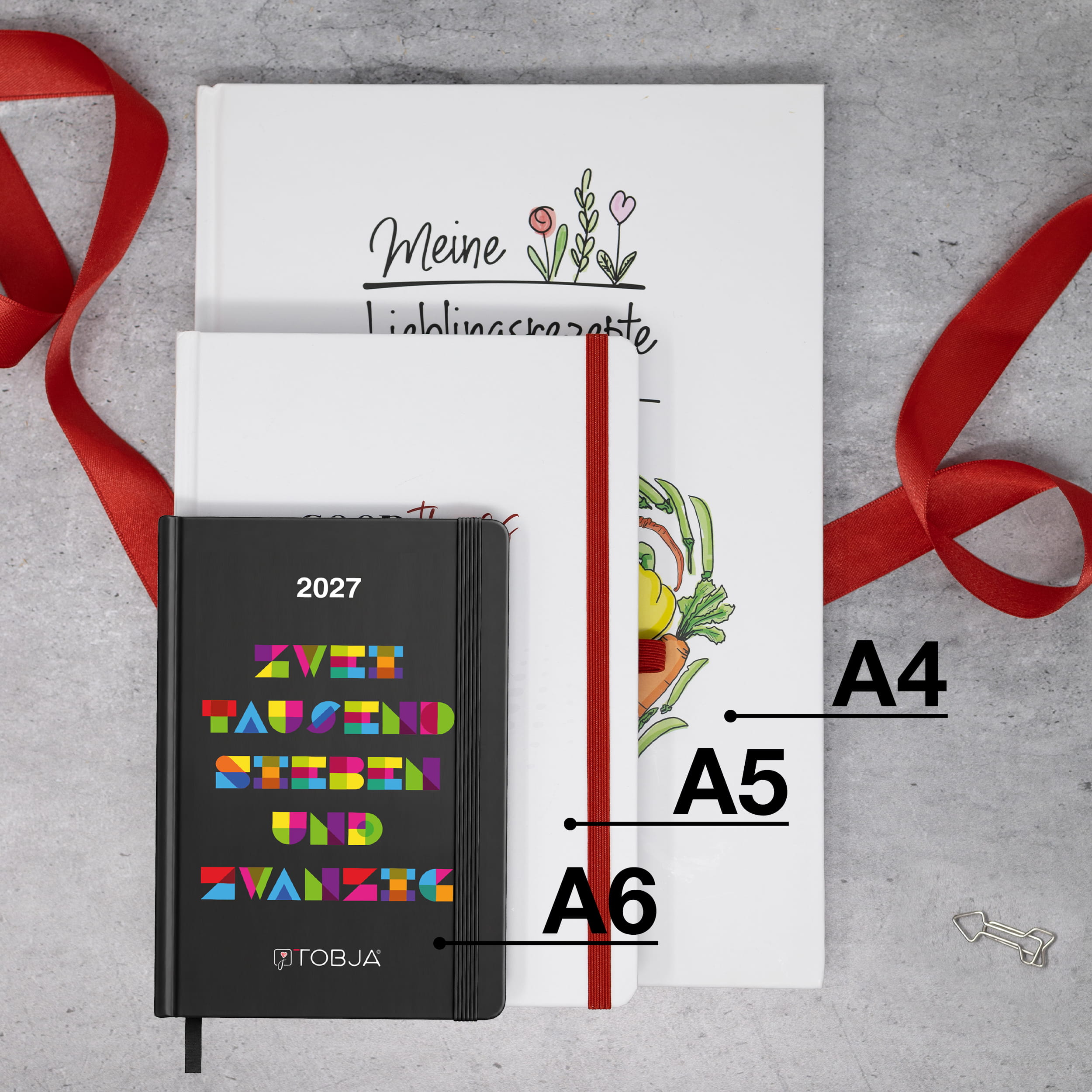 Taschenkalender 2027 A6 Mosaik bunt
