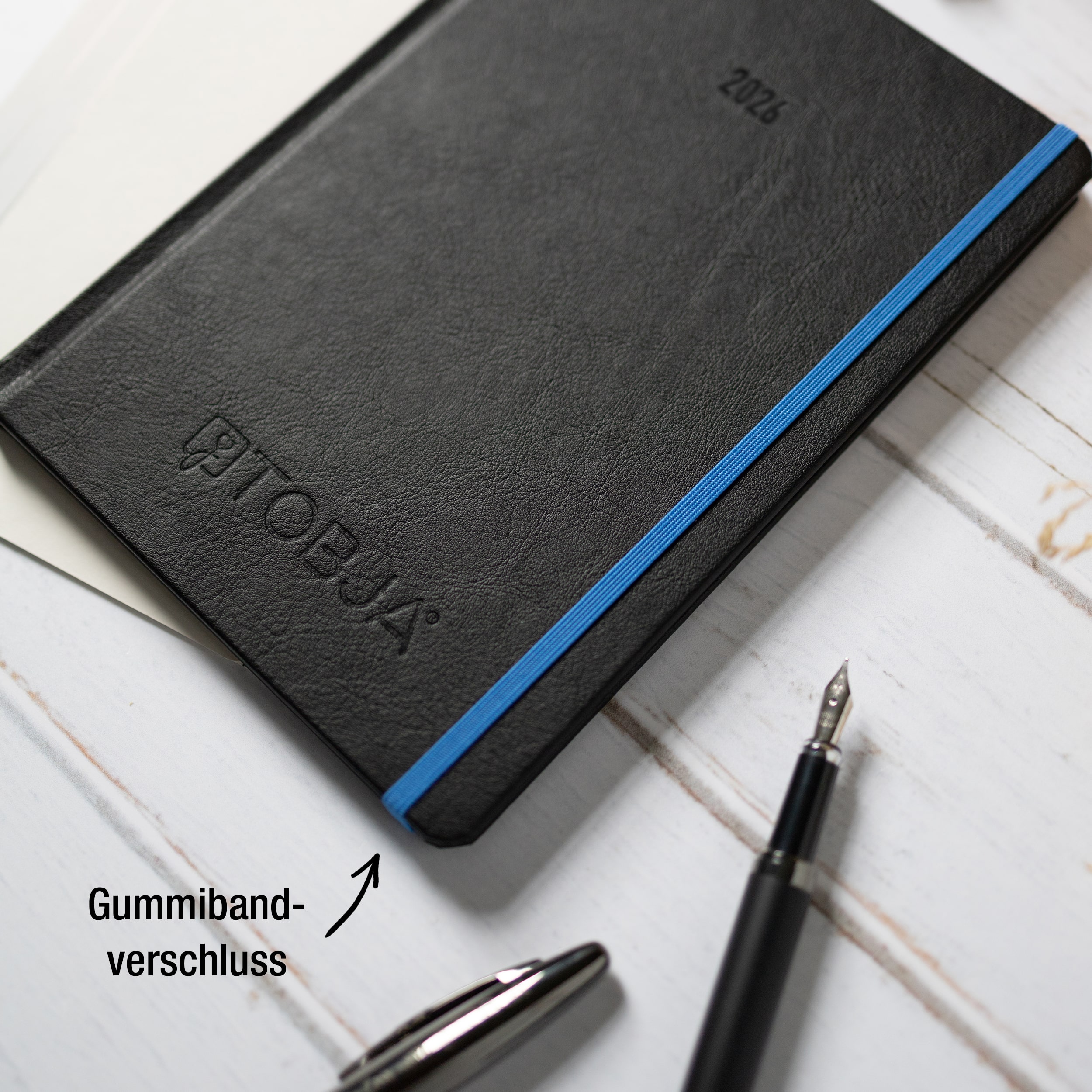 A5 Buchkalender 2026 Nero Blau