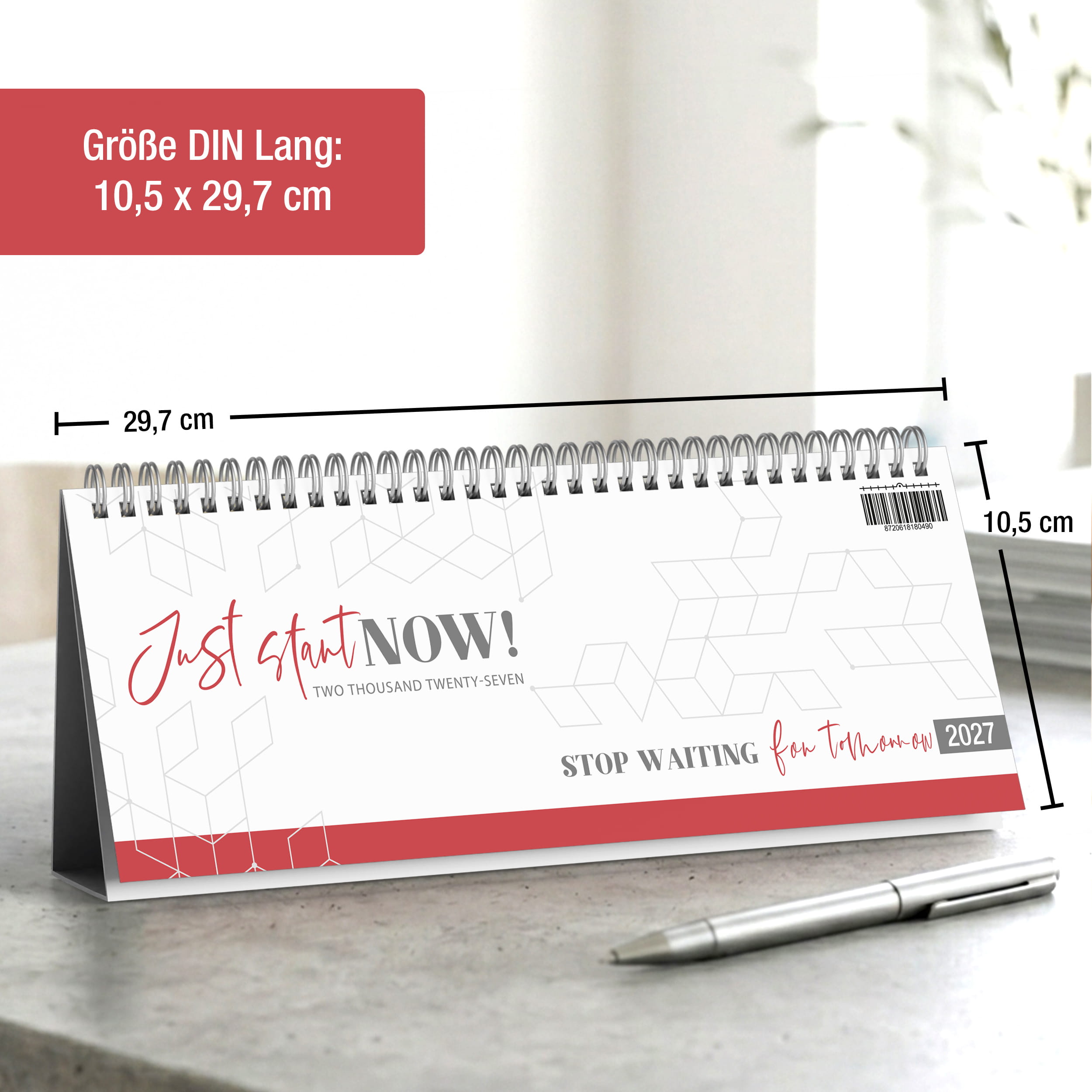 Tischkalender 2027 Just Start NOW