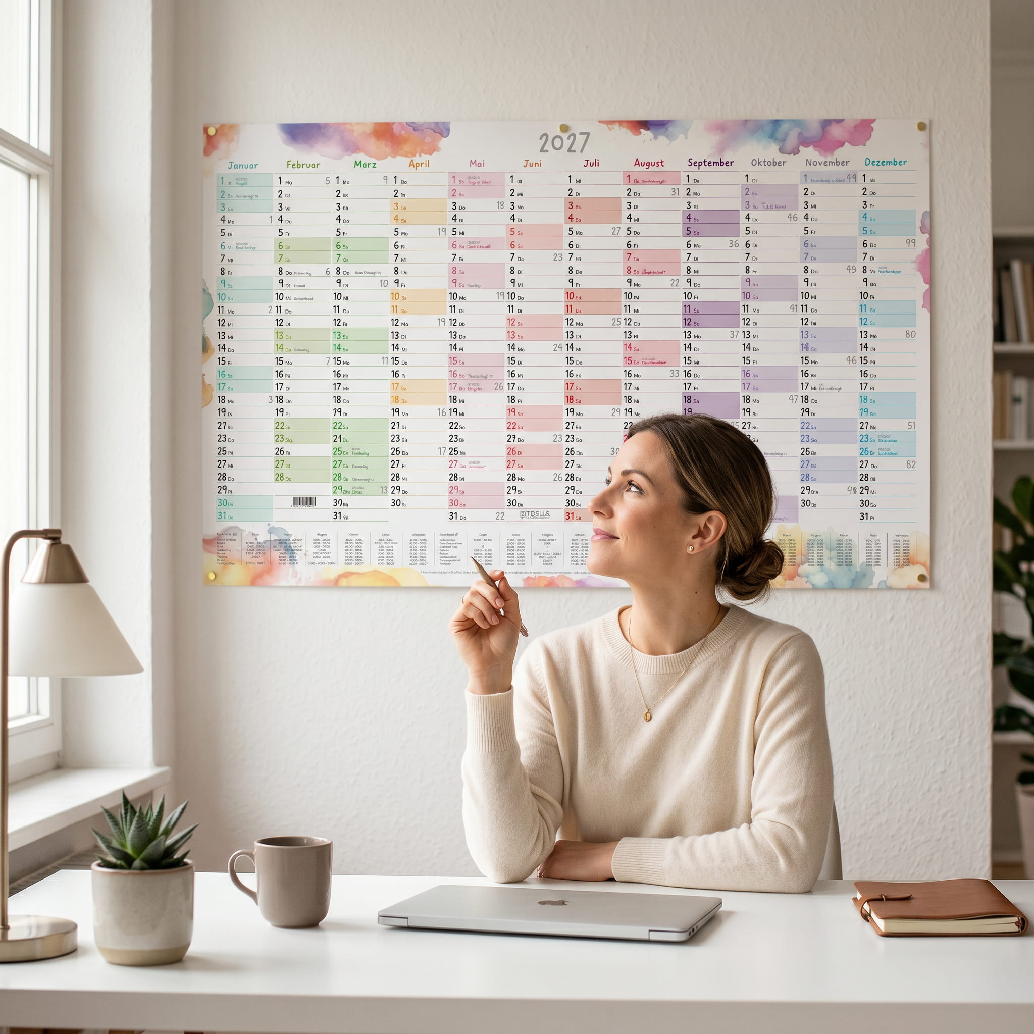 Wandkalender 2027 A1 – Color Blocks