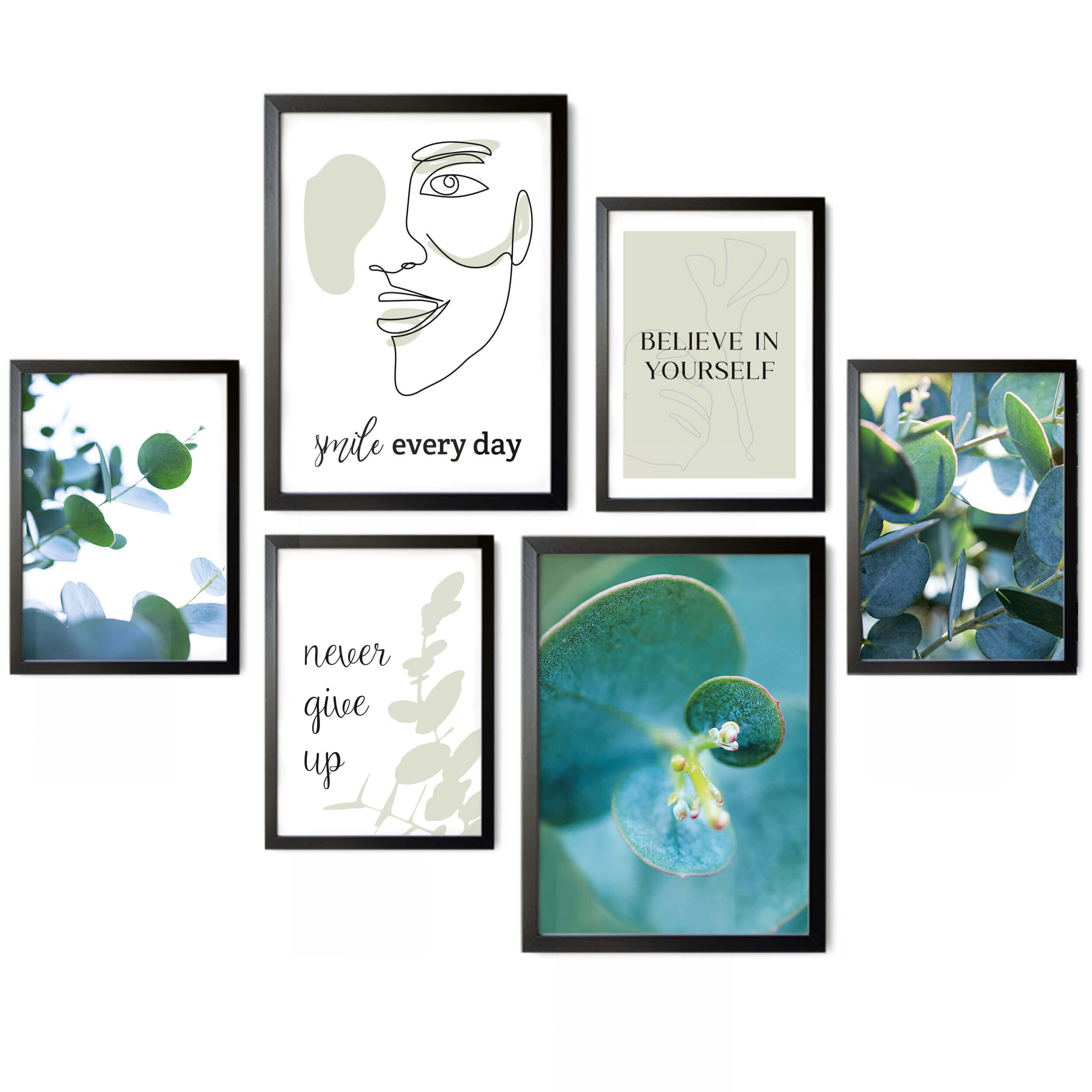 Eukalyptus Love 6er Poster Set