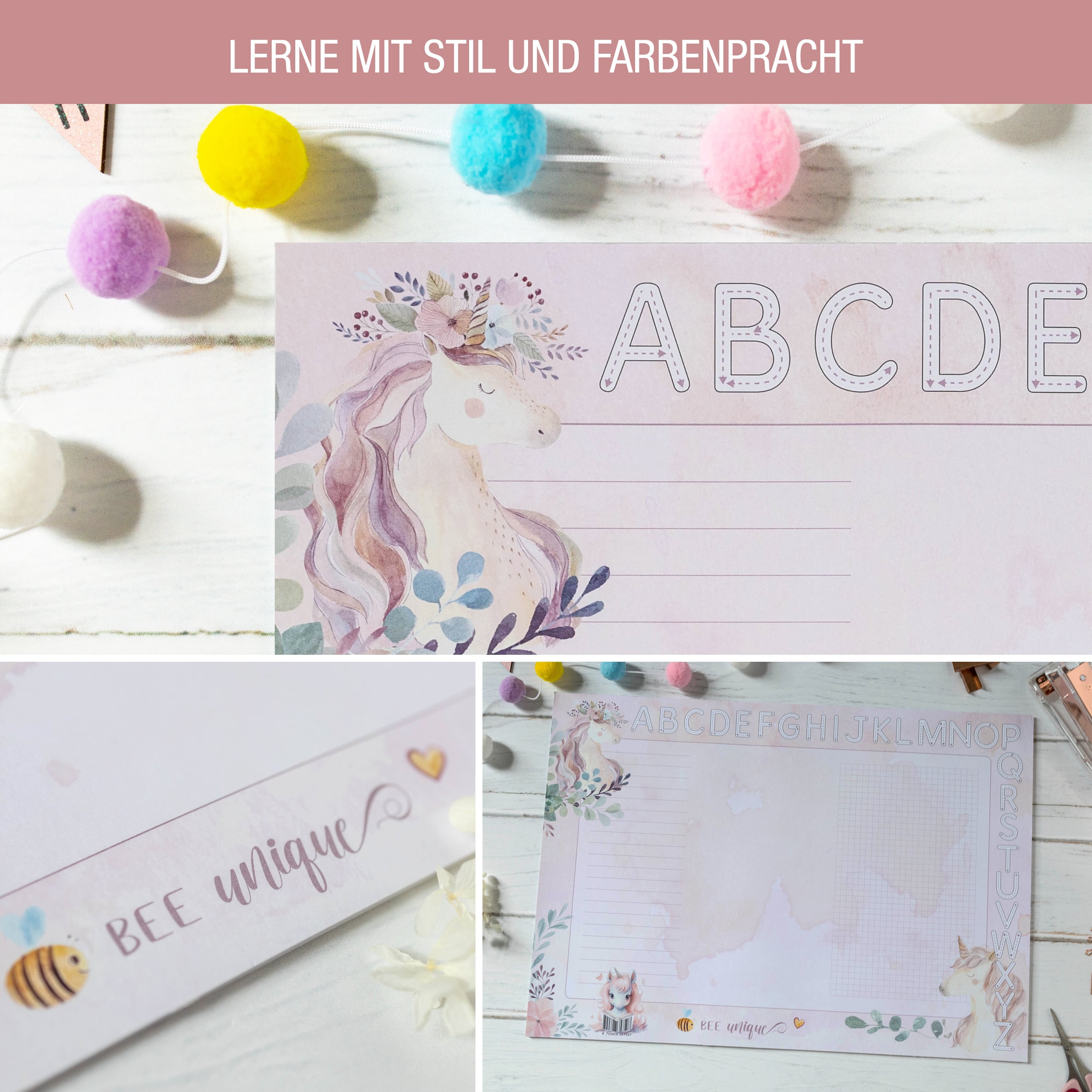 A3 Einhorn Schreibtischunterlage