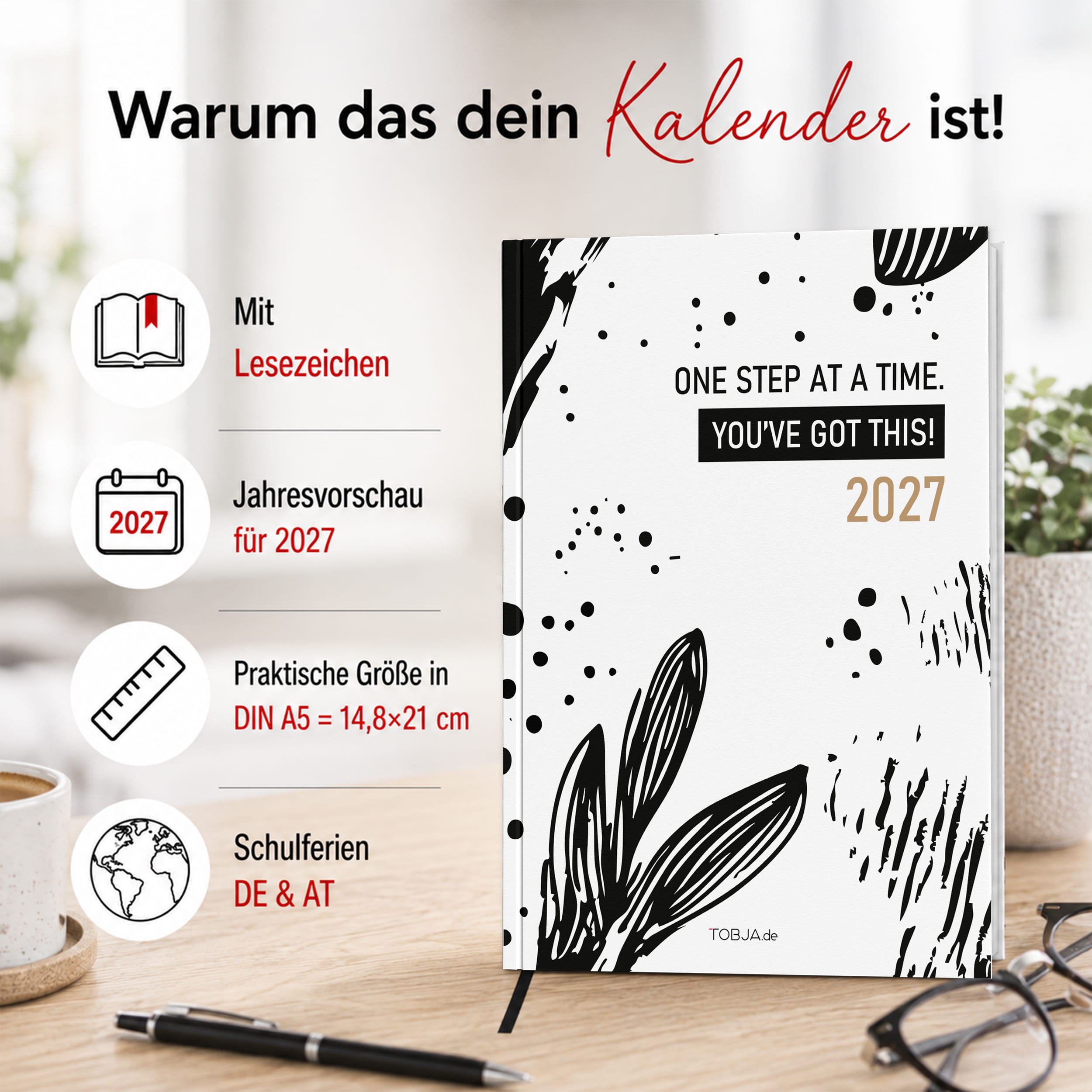PlanWise Ink Buchkalender 2027 A5