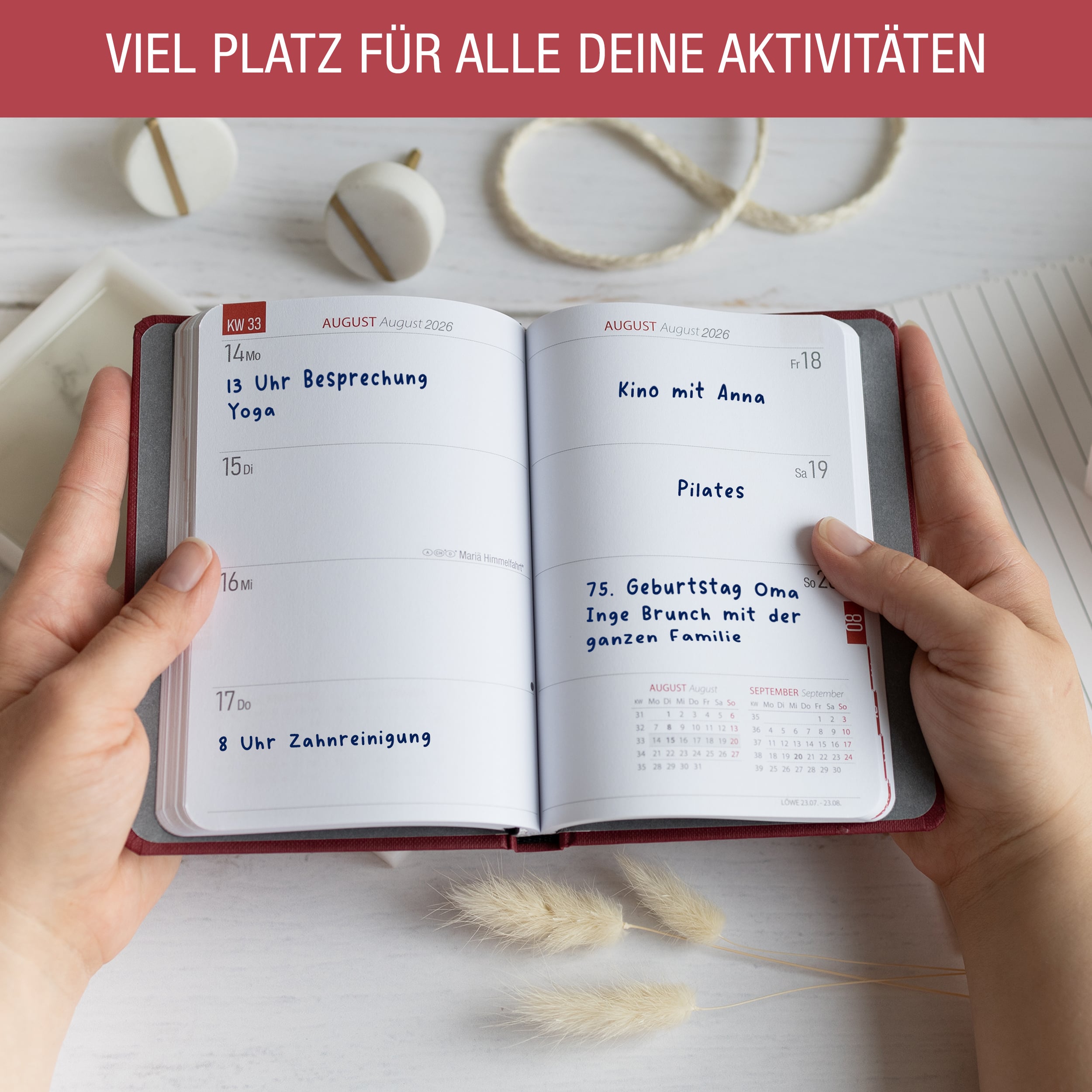 A6 Taschenkalender 2026 "Red success" Kalender