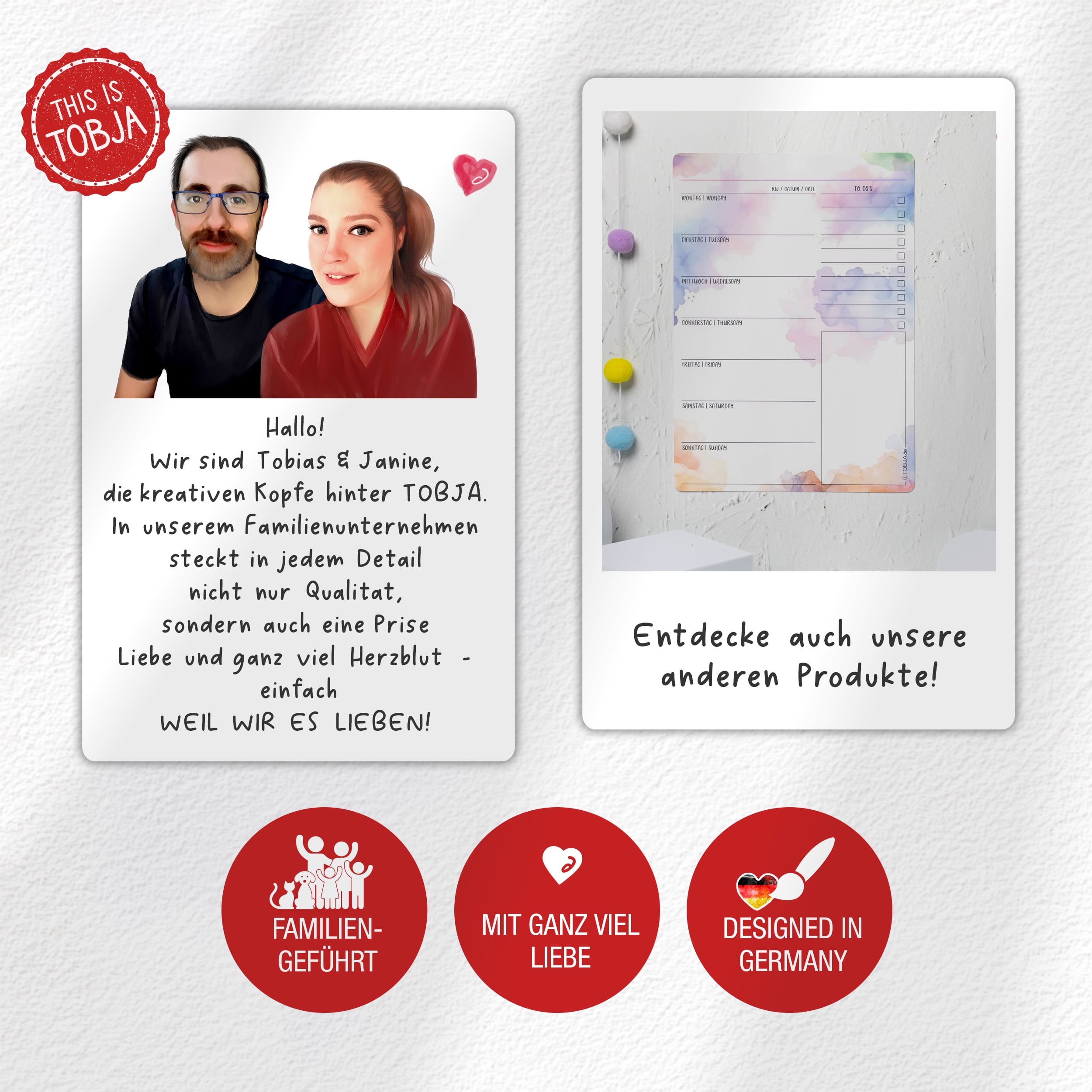 Familienkalender 2026 "Aquarell Line"