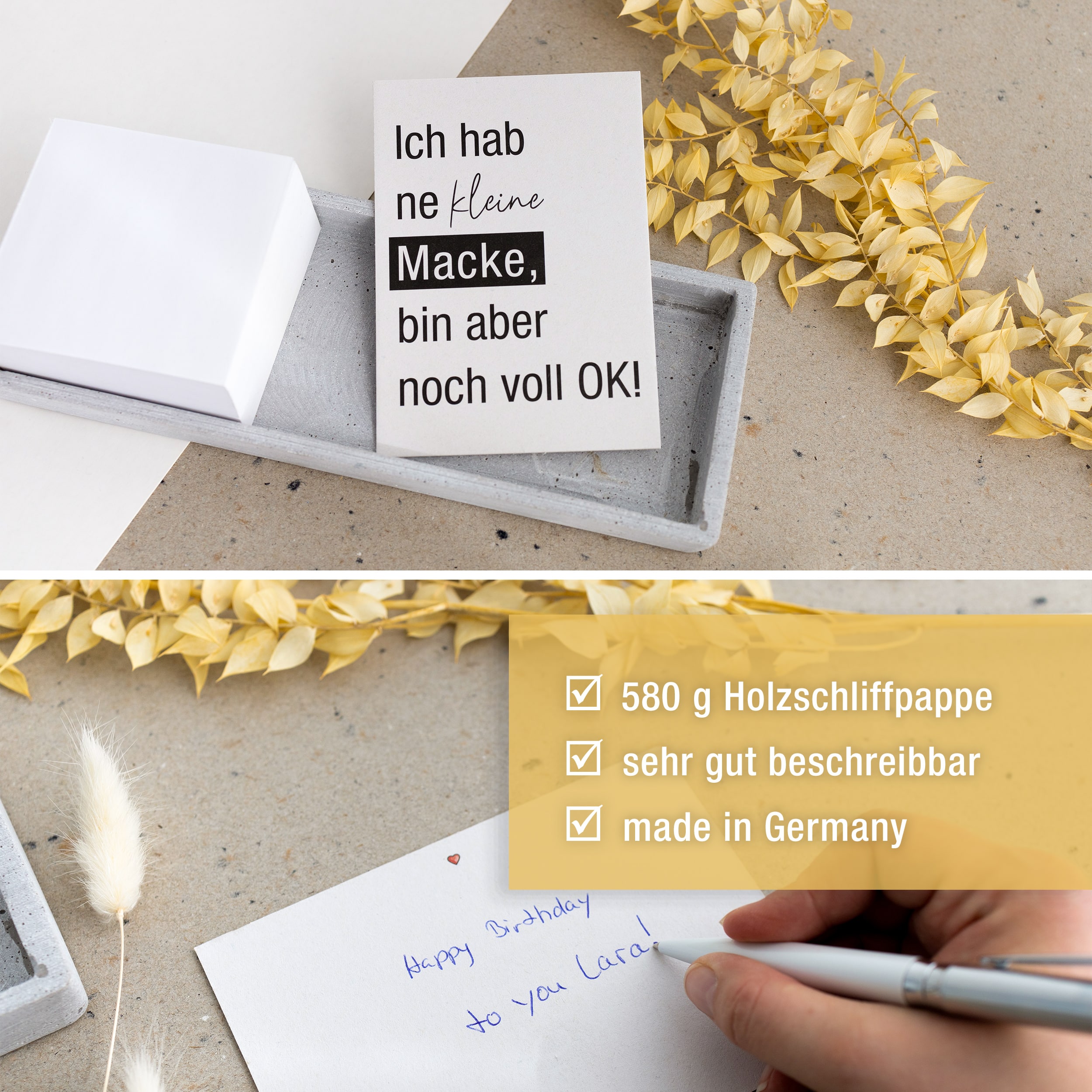 Postkarte "Ich hab ne kleine Macke" 1 Karte